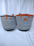 Kiondo black and white stripes