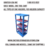 Shelf model CNC tool cart for all types of CNC Holders from Uratech USA Inc.