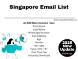 Singapore Email List: Bulk Email Data helps you expand your Singapore market accurately