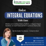 Mastering Integral Equations: Get Expert Homework & Assignment Help!