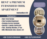 Premium 1BHK Furnished Apartment Rentals in Bashundhara R/A, Dhaka, Bangladesh