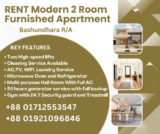 Rent a Cozy Fully Furnished Two-Room Apartment in Bashundhara R/A, Dhaka, Bangladesh