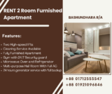 Experience Comfort and Convenience: Rent a Fully Furnished Two-Room Apartment in Bashundhara R/A, Dhaka, Bangladesh