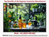 Top Benefits of AG Organica Cosmetics Manufacturer