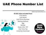 UAE Phone Number List: Bulk Email Data helps you expand the UAE market efficiently