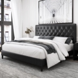 Elegant and Durable: The Redo Modernize Button Tufted Upholstered Queen Size Bed for Contemporary Bedrooms