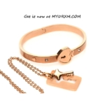 Master Series Cuffed Locking Bracelet & Key Necklace – A Symbol of Love & Devotion