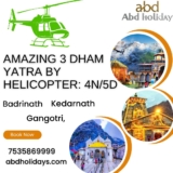 Amazing 3 Dham Yatra by Helicopter: 4N/5D