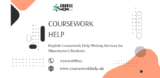English Coursework Help Writing Services for Manchester’s Students