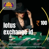 Get your online betting ID with trusted platform  at Lotus exchange ID